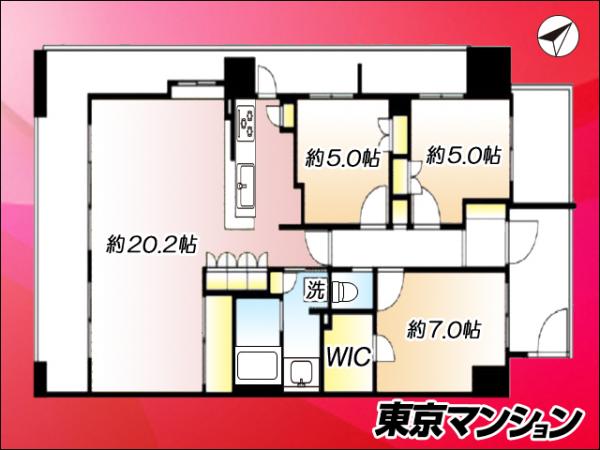 リバーフェイス 間取り図