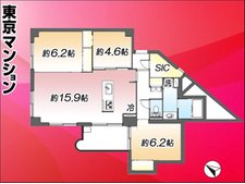 武蔵野グリーンタウンＣ棟 間取り図