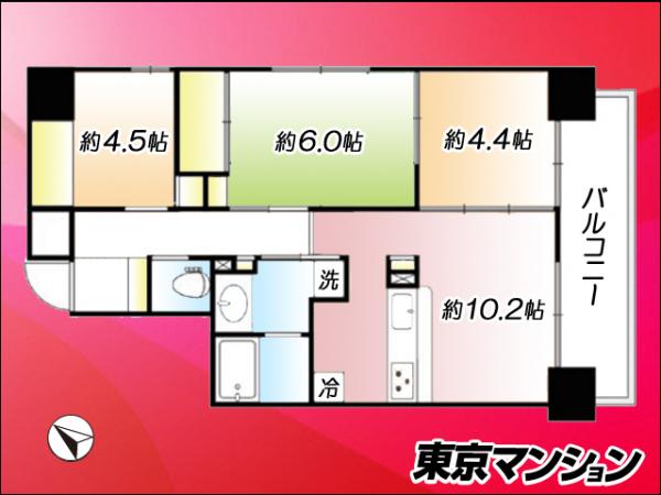 中古マンション 台東区根岸５丁目49-3 日比谷線三ノ輪駅 5,980万円