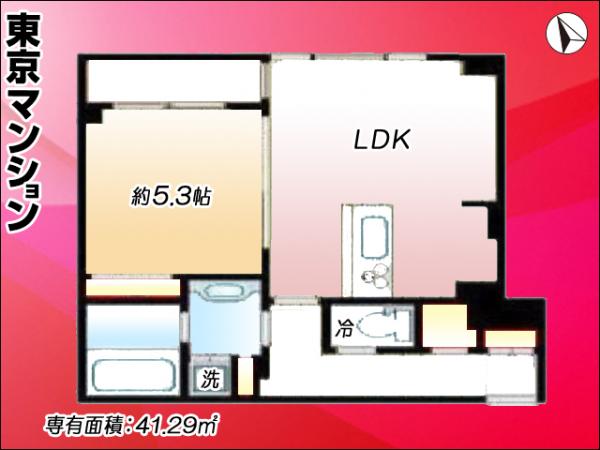 グランベル日暮里アスリア 間取り図