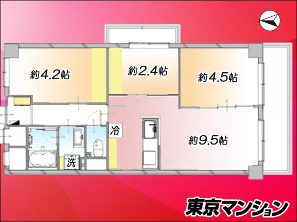 中古マンション 江戸川区西葛西６丁目22-3 東西線西葛西駅 4,480万円