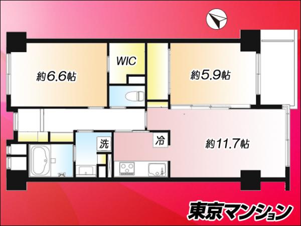 駒込八幡坂ガーデニア 間取り図