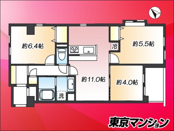 中古マンション 板橋区成増１丁目 副都心線地下鉄成増駅 4,599万円