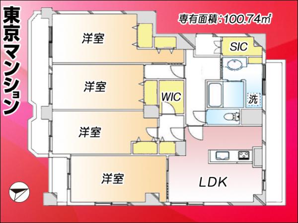成増第３シャトレ 間取り図