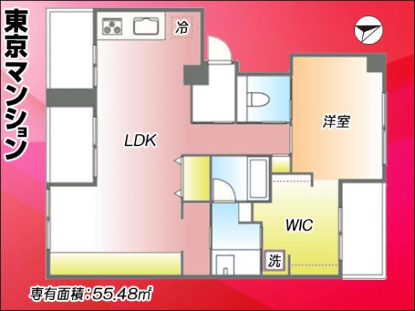 パレス神楽坂 間取り図