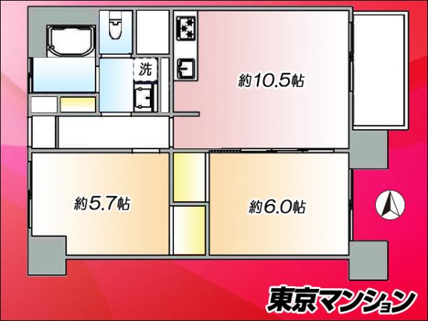 高田馬場住宅 間取り図
