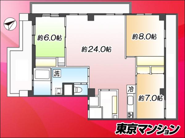 ニューライフ西早稲田 間取り図