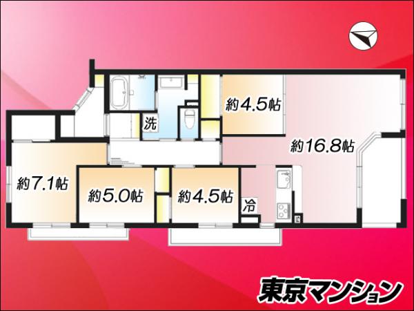 アールヴェール荻窪北 間取り図