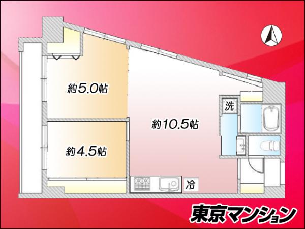 富士見台永谷コーポラス 間取り図