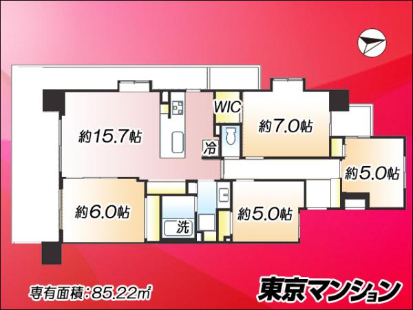 オーベル吉祥寺ＷＥＳＴ 間取り図