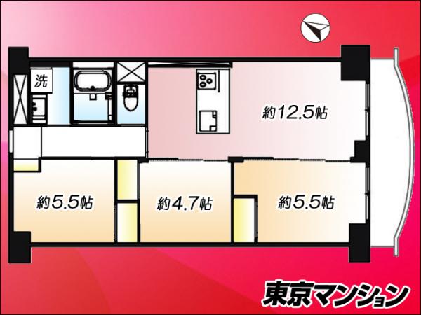 中古マンション 足立区千住関屋町17-15-1 JR常磐線（上野〜取手）北千住駅 3,999万円
