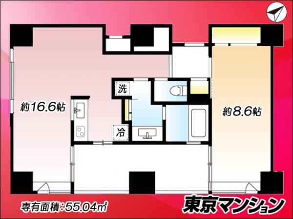 ザ・タワー芝浦 間取り図