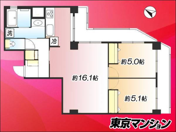 ＮＩＣハイム砧 間取り図