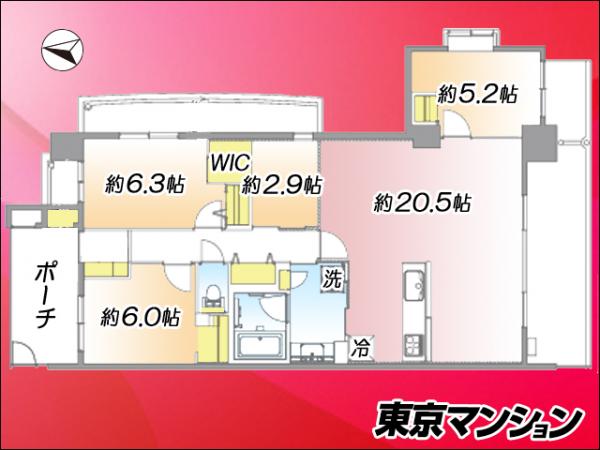 パラッシオ赤塚公園 間取り図