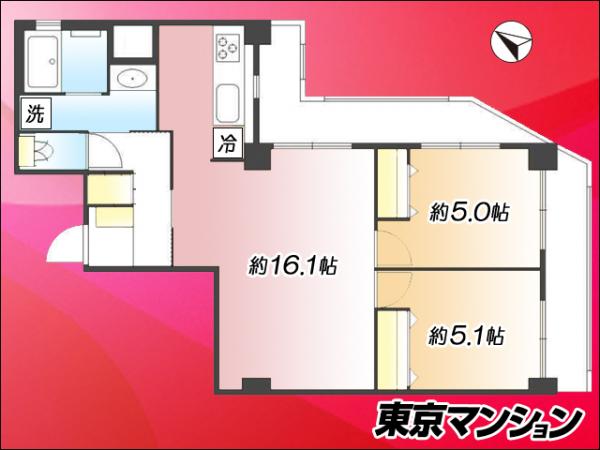 ＮＩＣハイム砧 間取り図