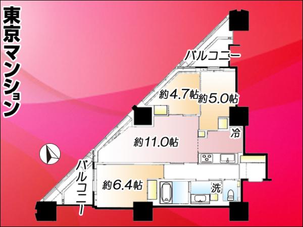 中古マンション 新宿区富久町15-1 丸の内線新宿御苑前駅 2億2,000万円