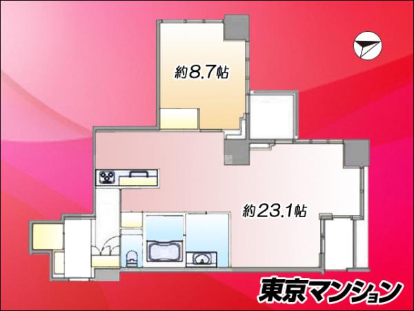 中古マンション 港区台場２丁目2-2 ゆりかもめお台場海浜公園駅 1億5,500万円