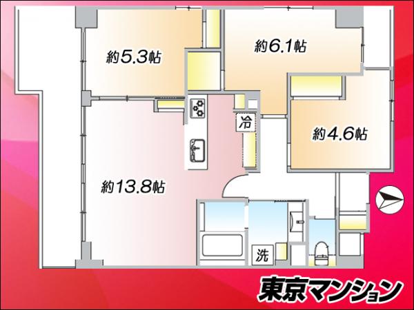 ラ・ヴァンス武蔵関 間取り図