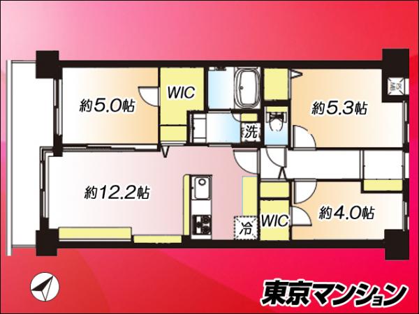 コスモ旗の台 間取り図
