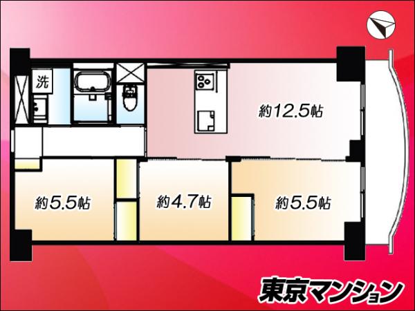 中古マンション 足立区千住関屋町15-1 JR常磐線（上野〜取手）北千住駅 4,099万円