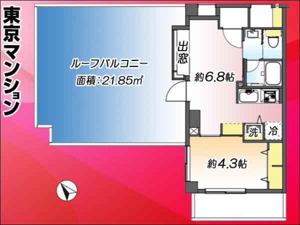 中古マンション 渋谷区西原１丁目36-6 京王線幡ヶ谷駅 4,699万円