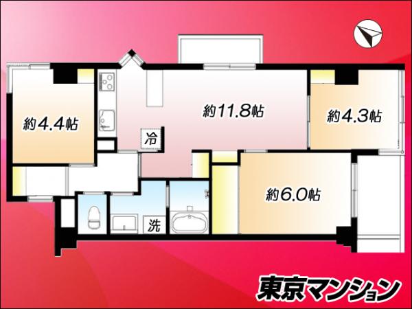 中古マンション 板橋区南町 副都心線要町駅 5,280万円