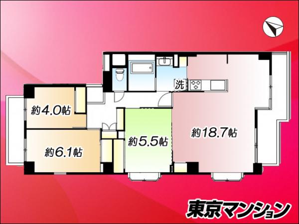 中古マンション 練馬区氷川台３丁目20-6 有楽町線氷川台駅 7,680万円
