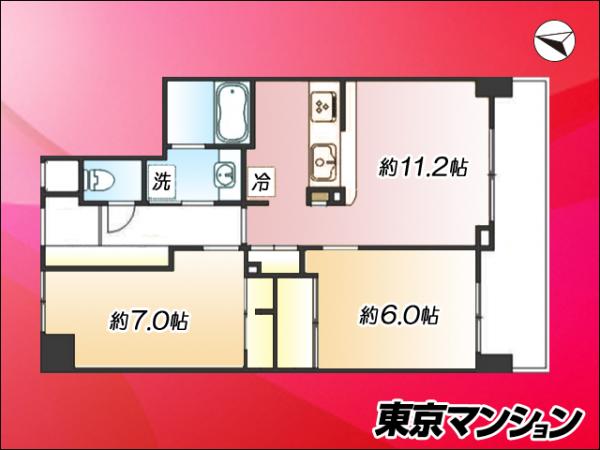 中古マンション 新宿区西落合３丁目 都営大江戸線落合南長崎駅 7,980万円