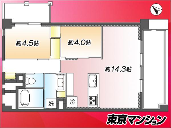 中古マンション 渋谷区富ヶ谷２丁目15-1 小田急線代々木八幡駅 1億2,699万円