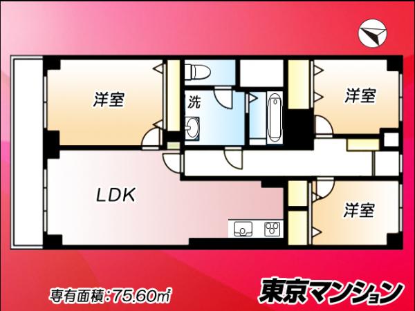 中古マンション 江戸川区西葛西３丁目9-9 東西線西葛西駅 4,180万円