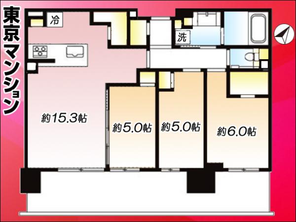 中古マンション 江東区有明２丁目1-2 東京臨海高速鉄道国際展示場駅 1億6,500万円