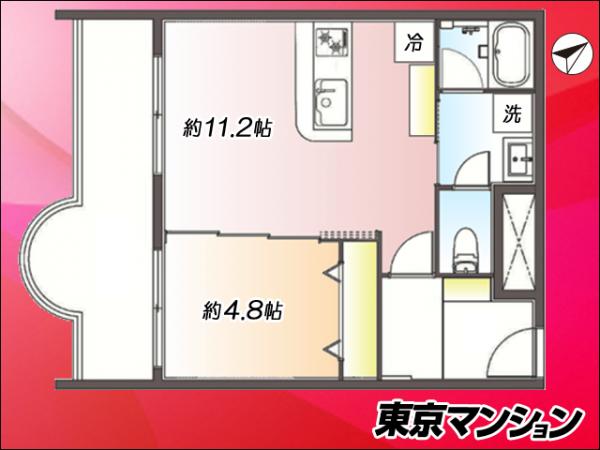 中古マンション 港区南麻布１丁目5-8 南北線麻布十番駅 5,980万円