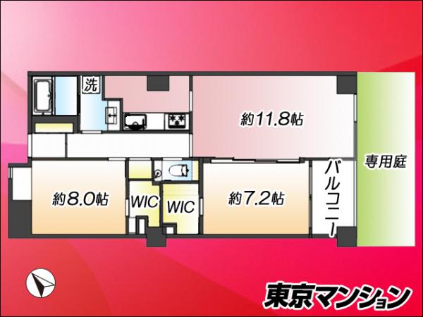 中古マンション 杉並区永福２丁目1-17 京王井の頭線永福町駅 8,030万円
