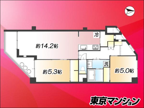 中古マンション 足立区谷中１丁目 千代田線北綾瀬駅 3,390万円