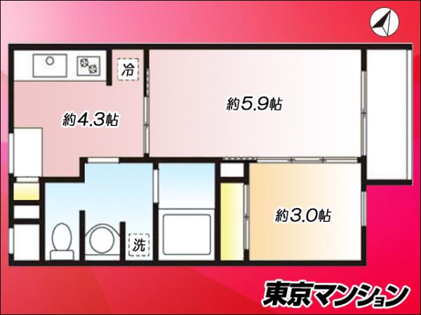 中古マンション 杉並区和田１丁目70-9 丸の内線東高円寺駅 4,180万円