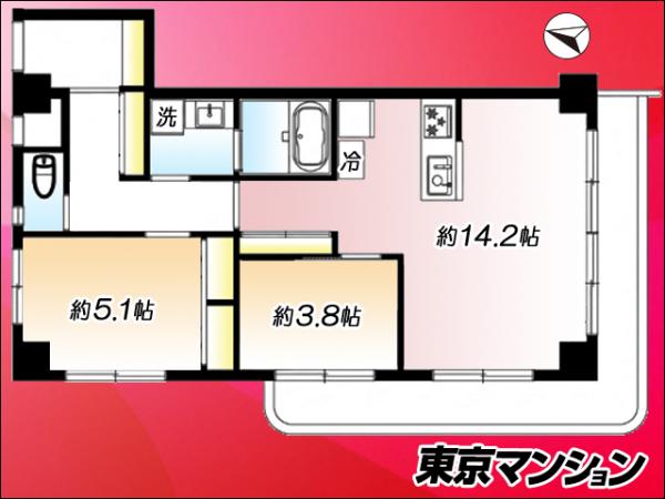中古マンション 荒川区東日暮里６丁目43-15 JR山手線日暮里駅 5,980万円