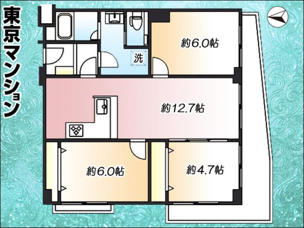 中古マンション 渋谷区恵比寿４丁目9-5 JR山手線恵比寿駅 7,090万円