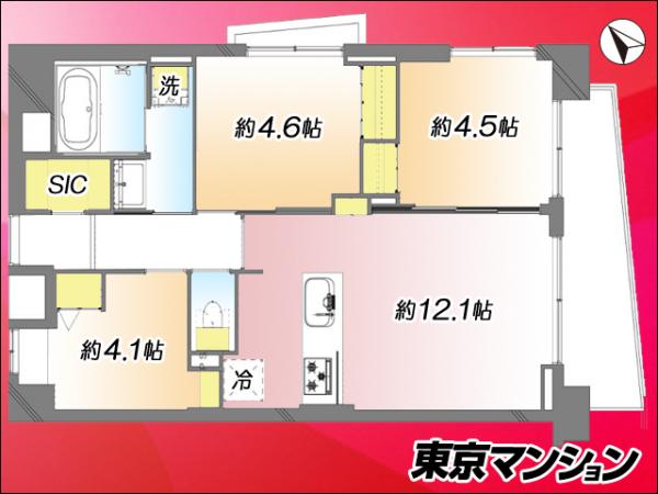 中古マンション 台東区浅草６丁目 銀座線浅草駅 6,780万円