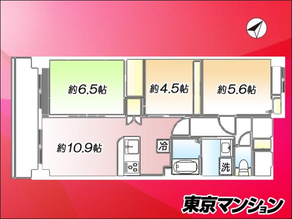 中古マンション 世田谷区上野毛３丁目20-10 東急大井町線上野毛駅 5,190万円