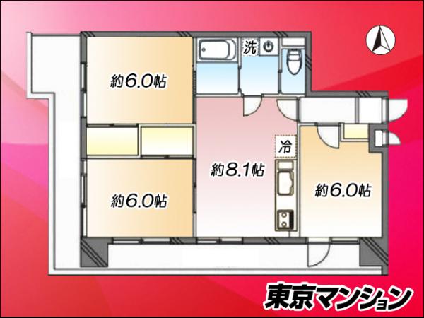 中古マンション 荒川区東日暮里５丁目32-7 JR常磐線（上野〜取手）日暮里駅 4,880万円