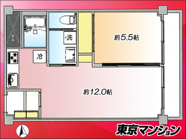 中古マンション 新宿区大久保３丁目14-3 副都心線西早稲田駅 4,980万円