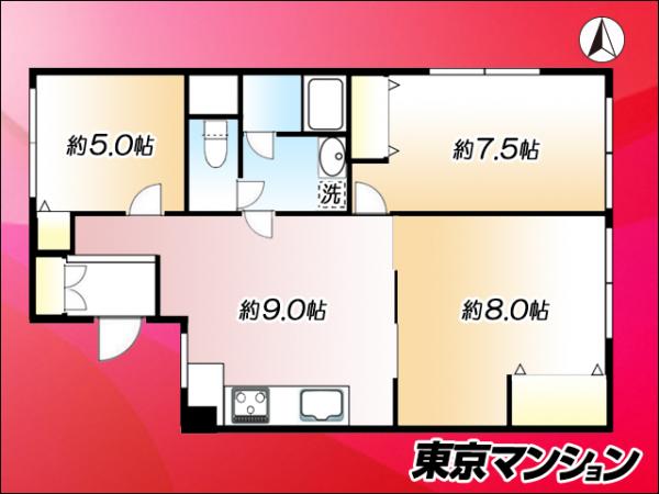 中古マンション 新宿区大久保２丁目2-17 副都心線東新宿駅 5,298万円