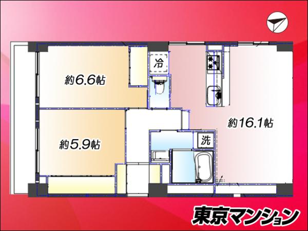 中古マンション 葛飾区亀有２丁目70-3 千代田常磐線亀有駅 3,780万円