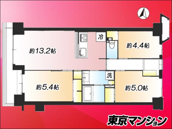 中古マンション 足立区綾瀬６丁目29-16 千代田常磐線綾瀬駅 4,290万円