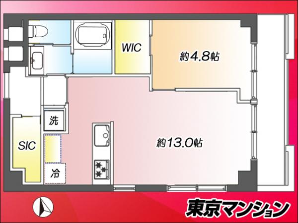 中古マンション 港区東麻布２丁目 都営大江戸線赤羽橋駅 7,699万円