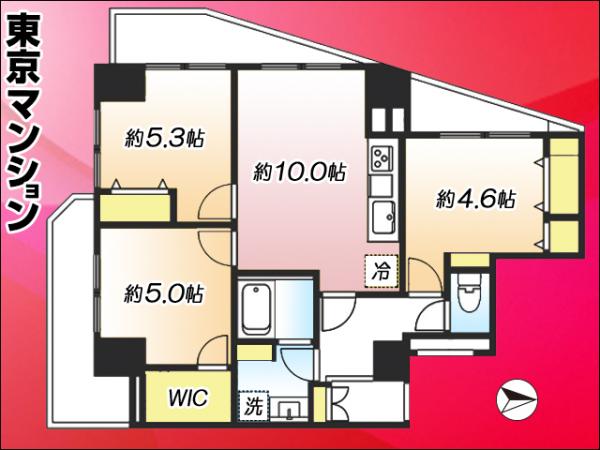 中古マンション 足立区千住４丁目9-3 JR常磐線（上野〜取手）北千住駅 5,980万円