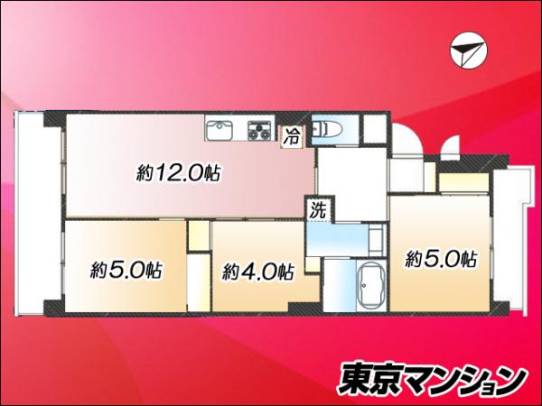 矢口ｍｙコーポ（武蔵新田） 間取り図