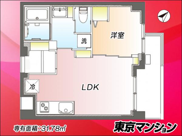 中古マンション 渋谷区千駄ヶ谷３丁目19-1 副都心線北参道駅 7,199万円