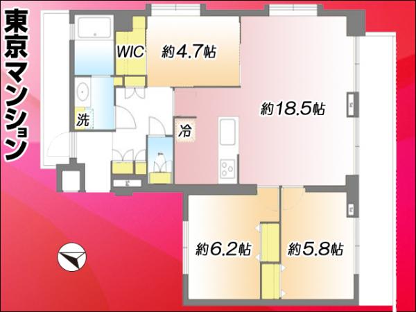 中古マンション 荒川区東日暮里２丁目 日比谷線三ノ輪駅 6,980万円