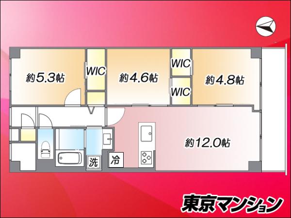 中古マンション 江東区大島８丁目41-15 都営新宿線東大島駅 4,998万円